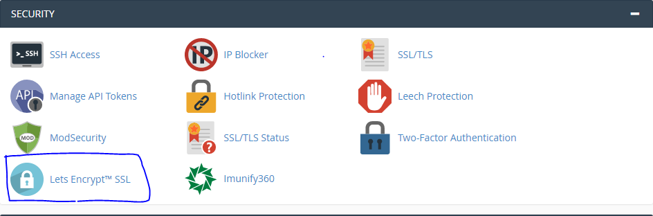 Free SSL Certificate from Lets Encrypt in Chemicloud cPanel