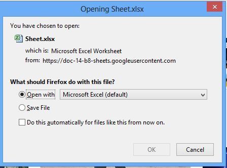 Download Google Spreadsheet In XLSX Format
