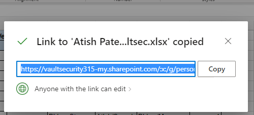 SharePoint Share Link